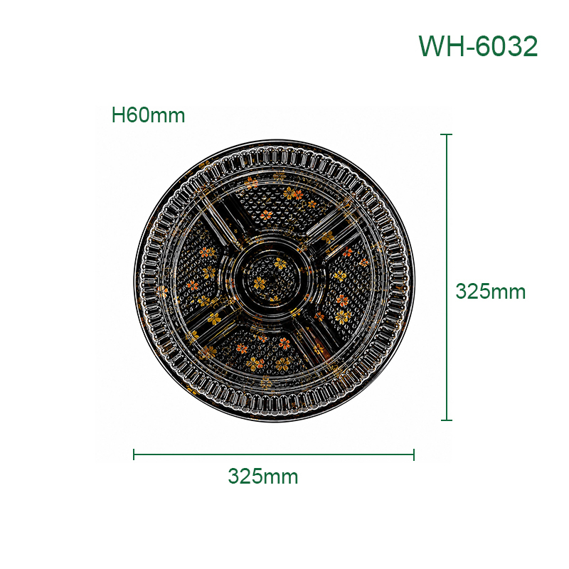 PET Disposable Deep Compartment Round Plates, Packaging Containers for Fruits, Desserts, Pastries, Supermarkets, Catering & Takeaway,MY SHOP,PET Disposable Deep Compartment Round Plates, Packaging Containers for Fruits, Desserts, Pastries, Supermarkets, Catering & Takeaway