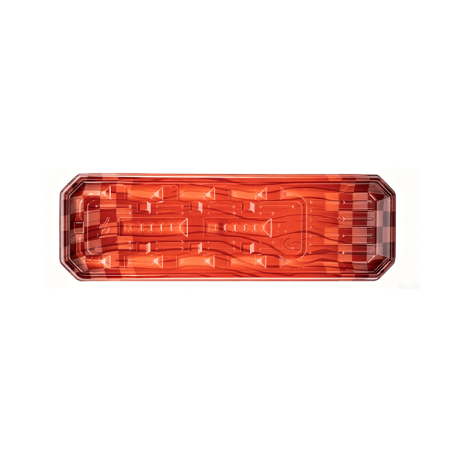 Wood grain red