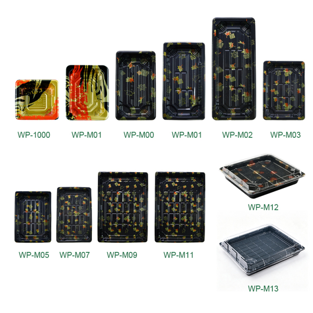 Food-grade PET disposable sushi boxes WP1000-WP13 series, multi-size commercial catering packaging containers,MY SHOP,Food-grade PET disposable sushi boxes WP1000-WP13 series, multi-size commercial catering packaging containers