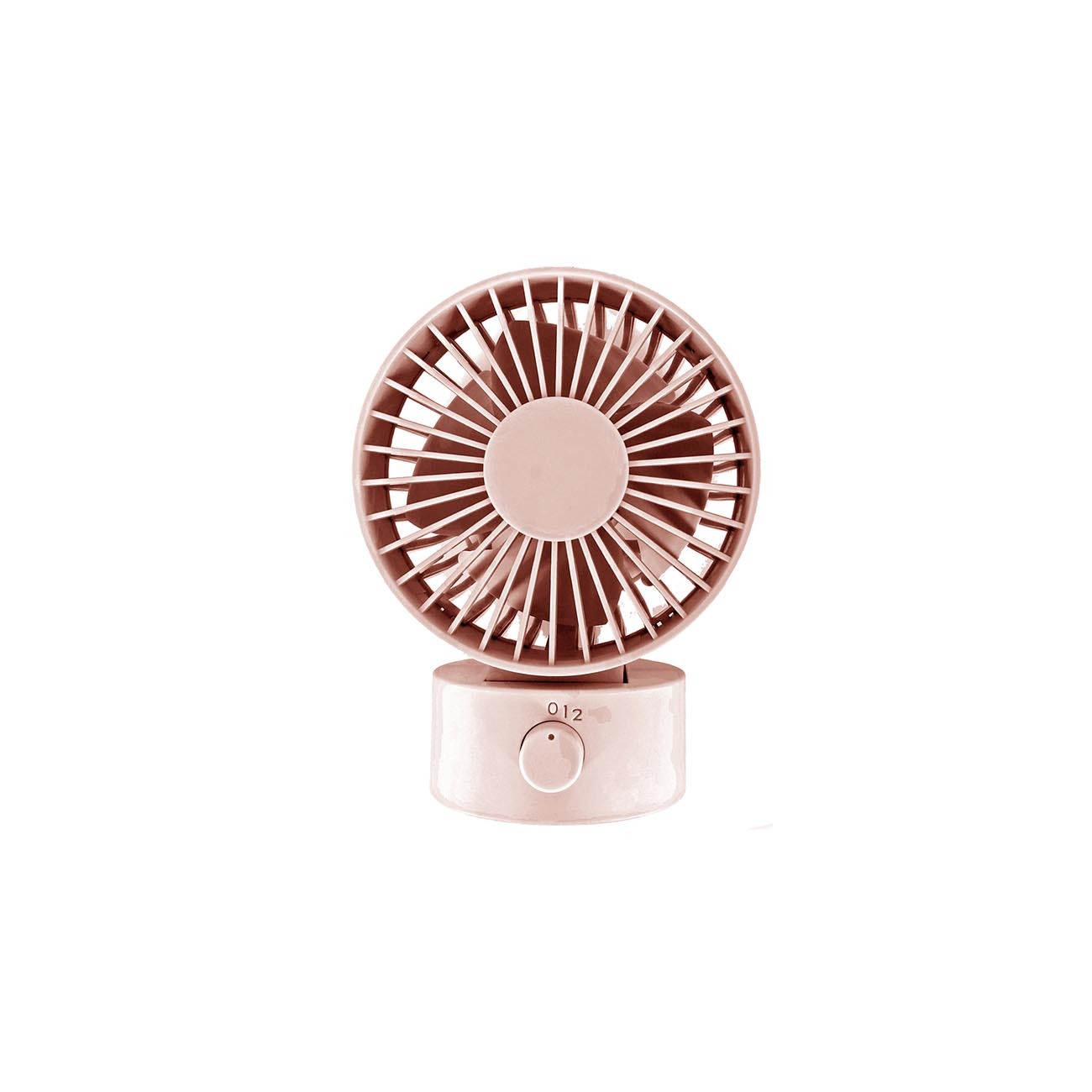 RAIKOU Mini USB Turbo Ventilator Tischventilator USB Geräuscharmer Desk Fan Büro desktop Lüfter Neigbar, Mit An/Ausschalter