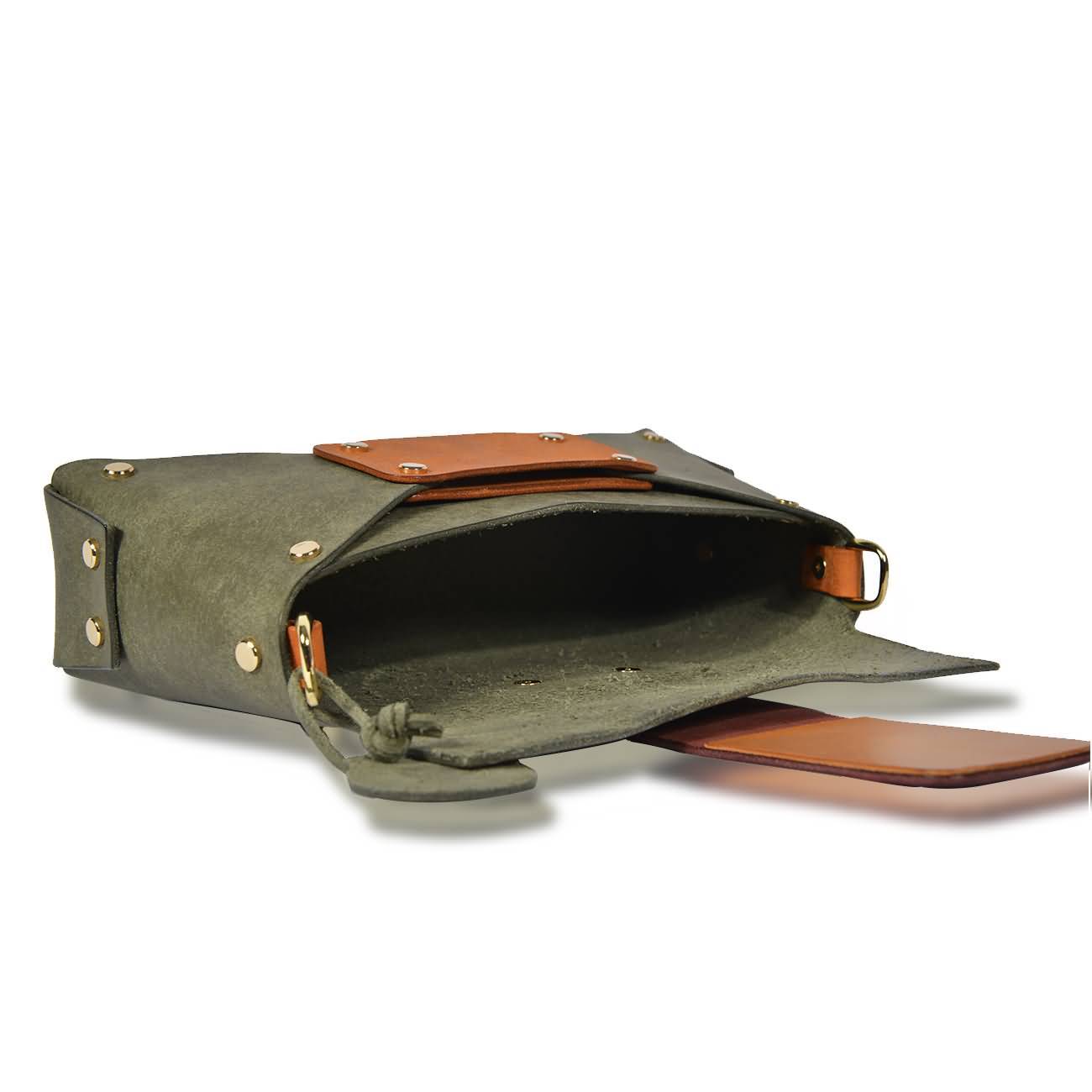 RAIKOU Damen Handtasche aus pflanzlich gegerbtem Leder italienische Lederwaren  Abendtasche Echt-Leder Schultertasche Umhängetasche schönes Vintage Design Vegetable-tanned leather cross-body bag