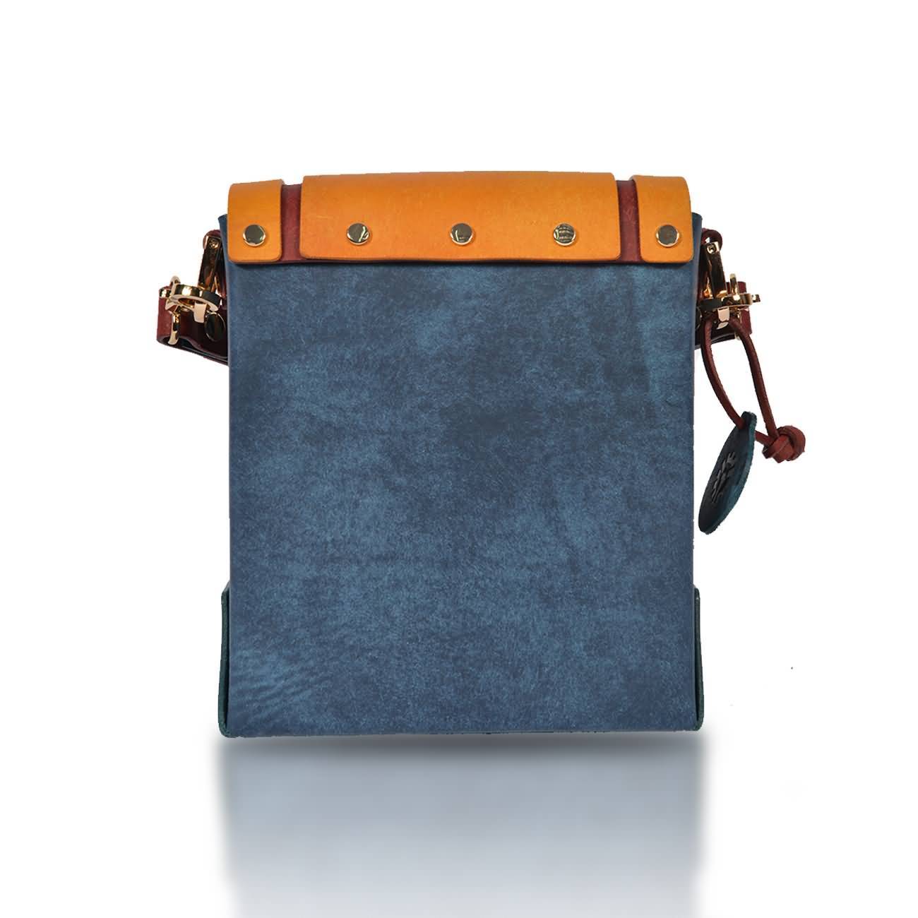 RAIKOU Damen Handtasche aus pflanzlich gegerbtem Leder italienische Lederwaren  Abendtasche Echt-Leder Schultertasche Umhängetasche schönes Vintage Design Vegetable-tanned leatherhandbag