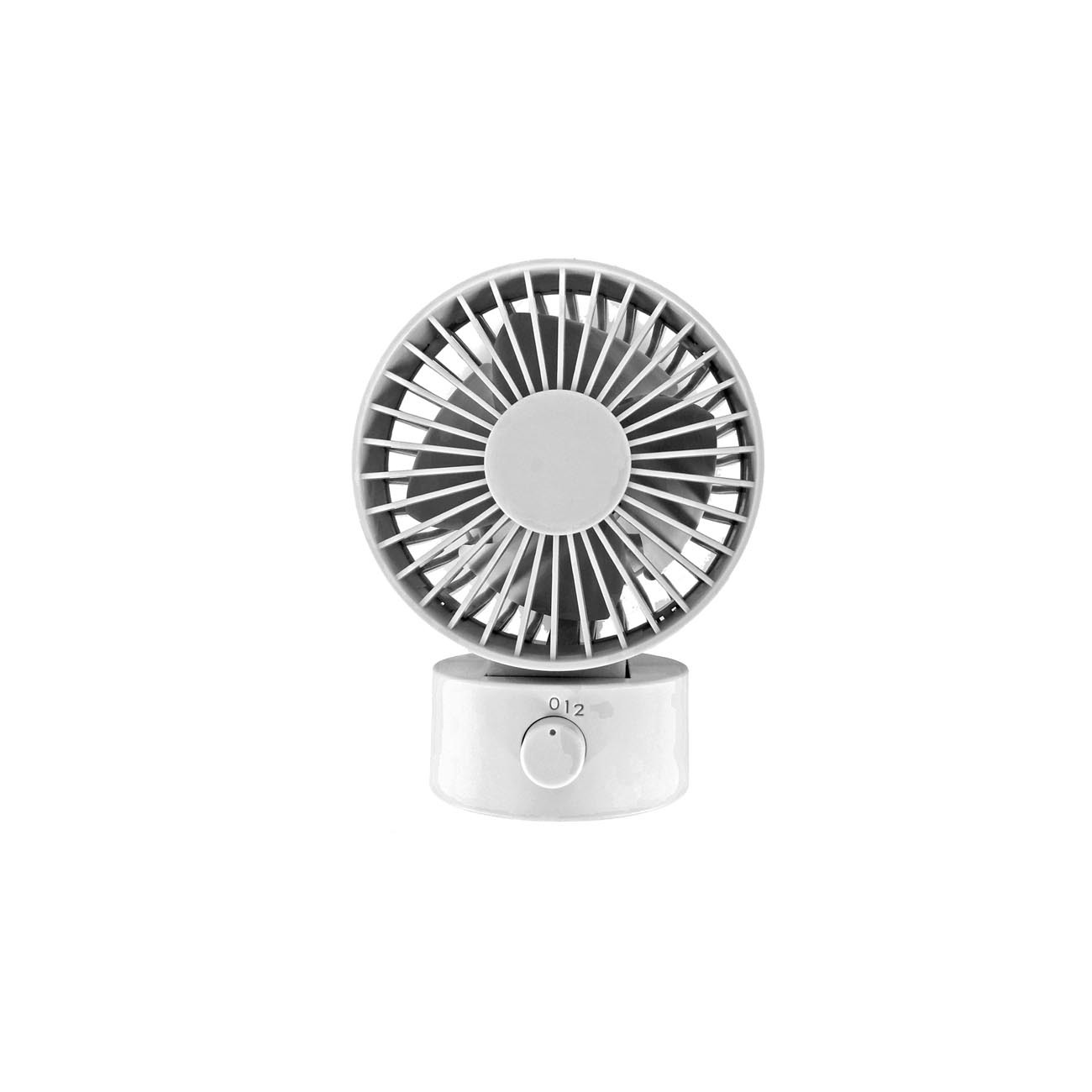 RAIKOU Mini USB Turbo Ventilator Tischventilator USB Geräuscharmer Desk Fan Büro desktop Lüfter Neigbar, Mit An/Ausschalter