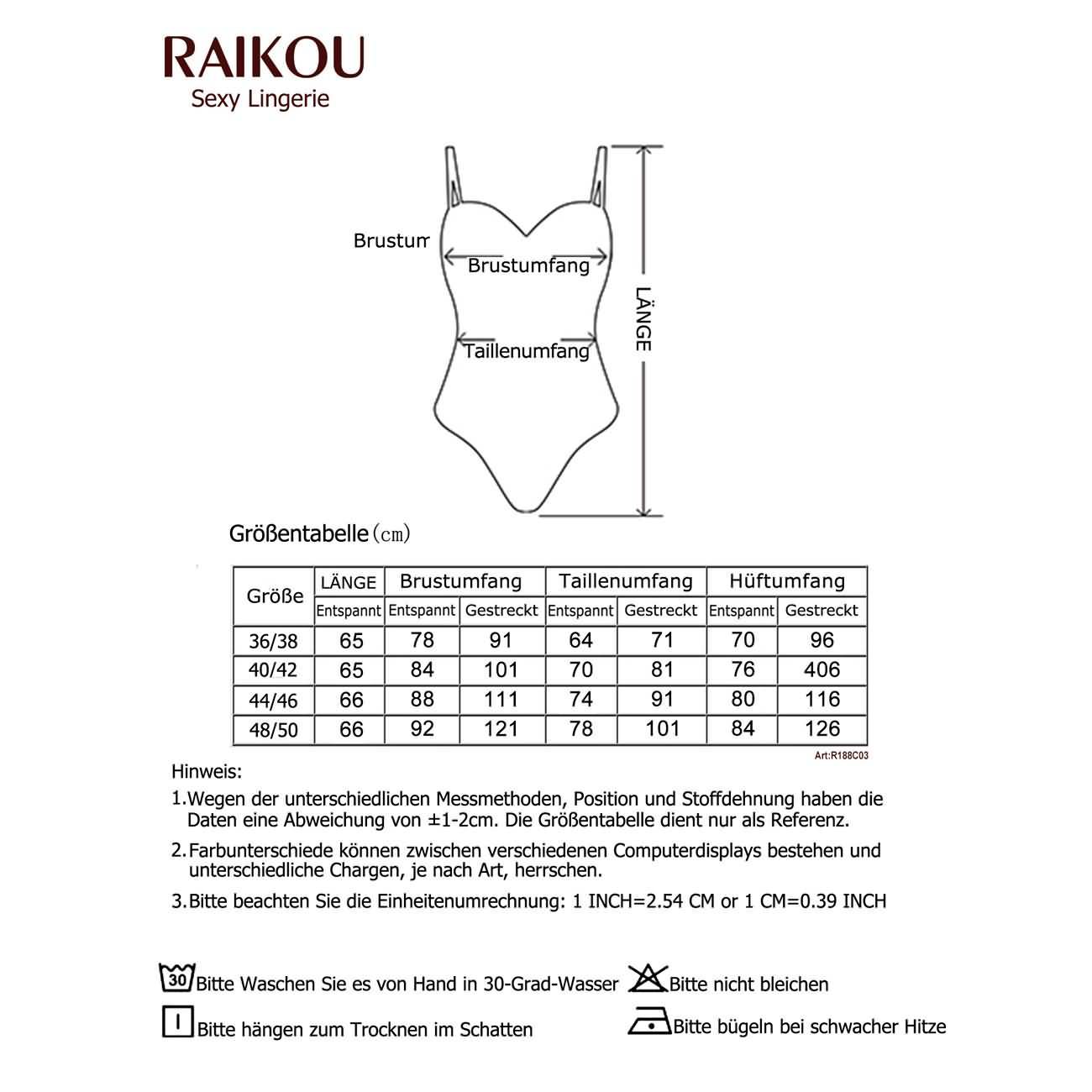 RAIKOU Damen Sexy Spitze Teddy Body Dessous Erotik One Piece Bodysuit Lingerie Negligee Tops Reizwäsche Bequem Unterwäsche Babydoll Nachtwäsche französische Spitze