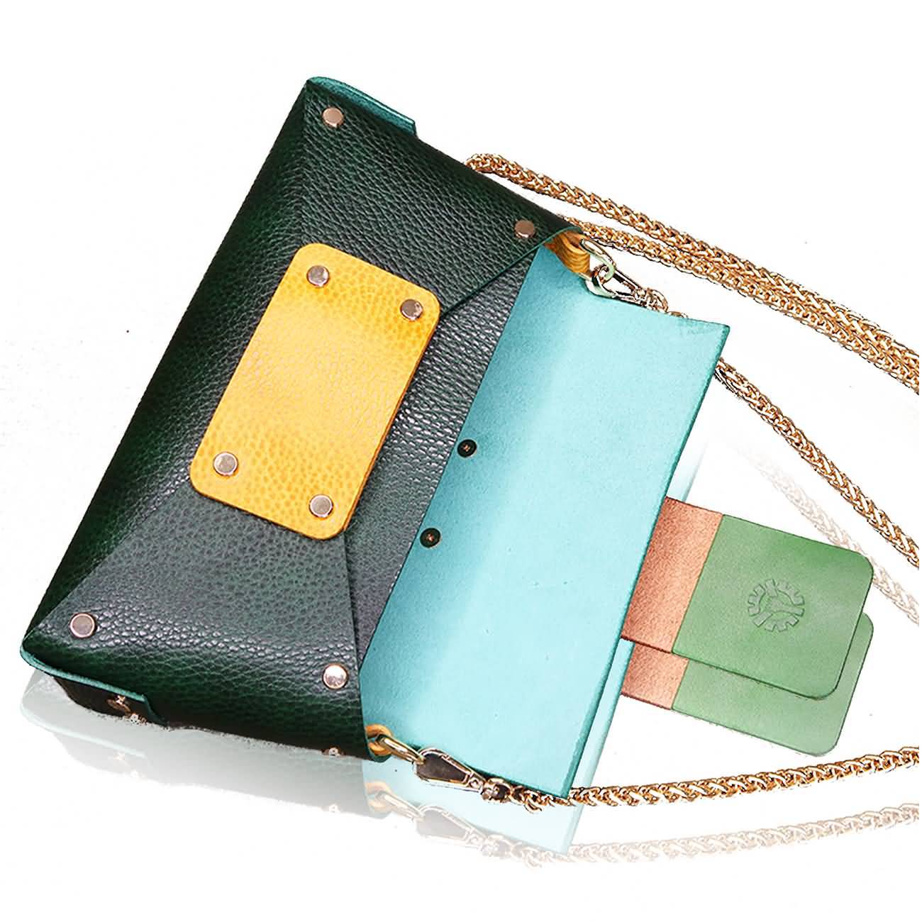 RAIKOU Damen Handtasche aus pflanzlich gegerbtem Leder italienische Lederwaren  Abendtasche Echt-Leder Schultertasche Umhängetasche schönes Vintage Design Vegetable-tanned leather cross-body bag