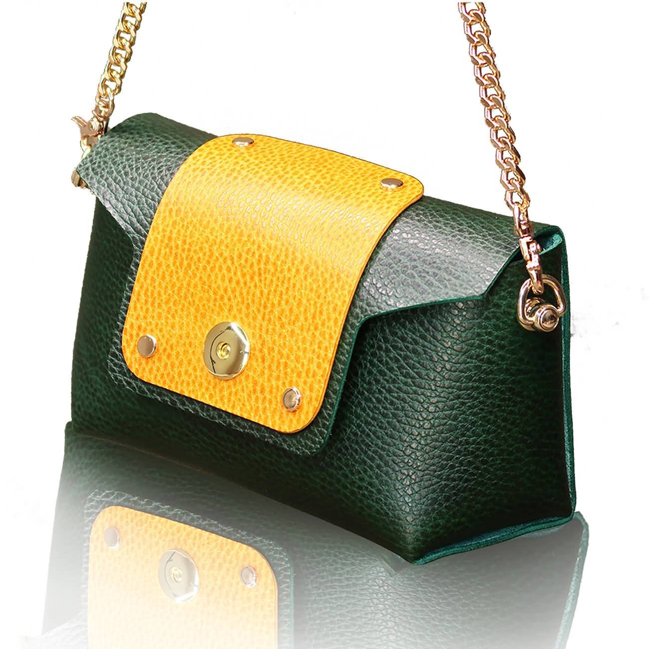 RAIKOU Damen Handtasche aus pflanzlich gegerbtem Leder italienische Lederwaren  Abendtasche Echt-Leder Schultertasche Umhängetasche schönes Vintage Design Vegetable-tanned leather cross-body bag