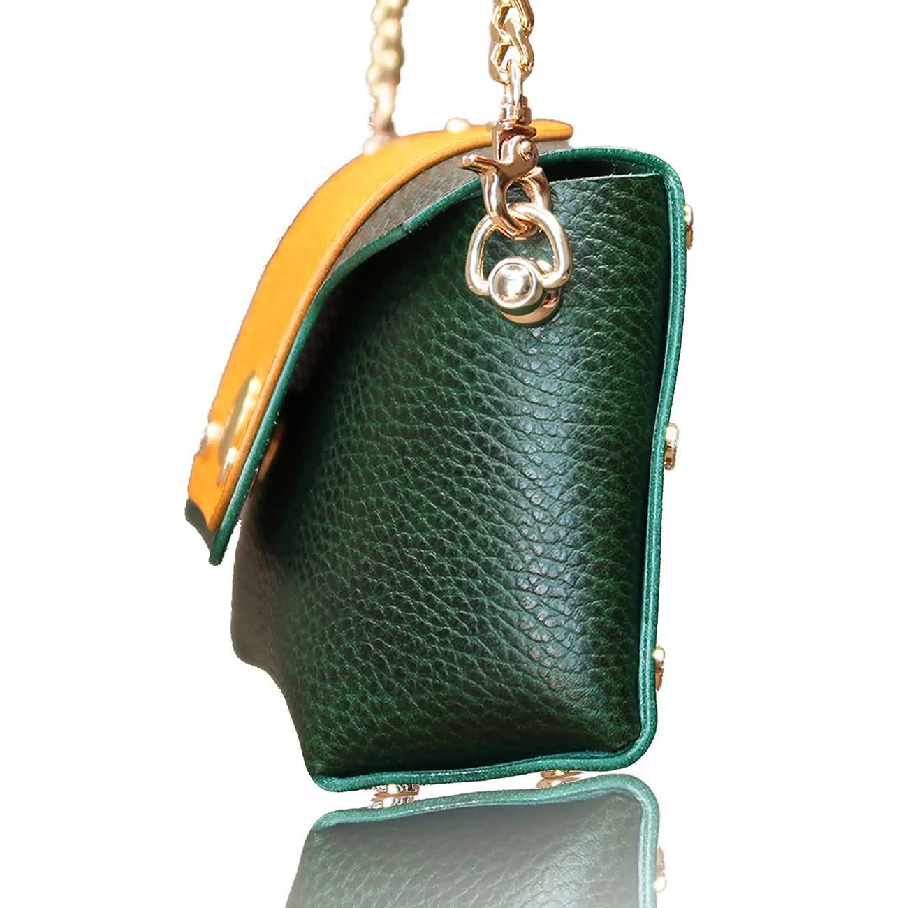 RAIKOU Damen Handtasche aus pflanzlich gegerbtem Leder italienische Lederwaren  Abendtasche Echt-Leder Schultertasche Umhängetasche schönes Vintage Design Vegetable-tanned leather cross-body bag