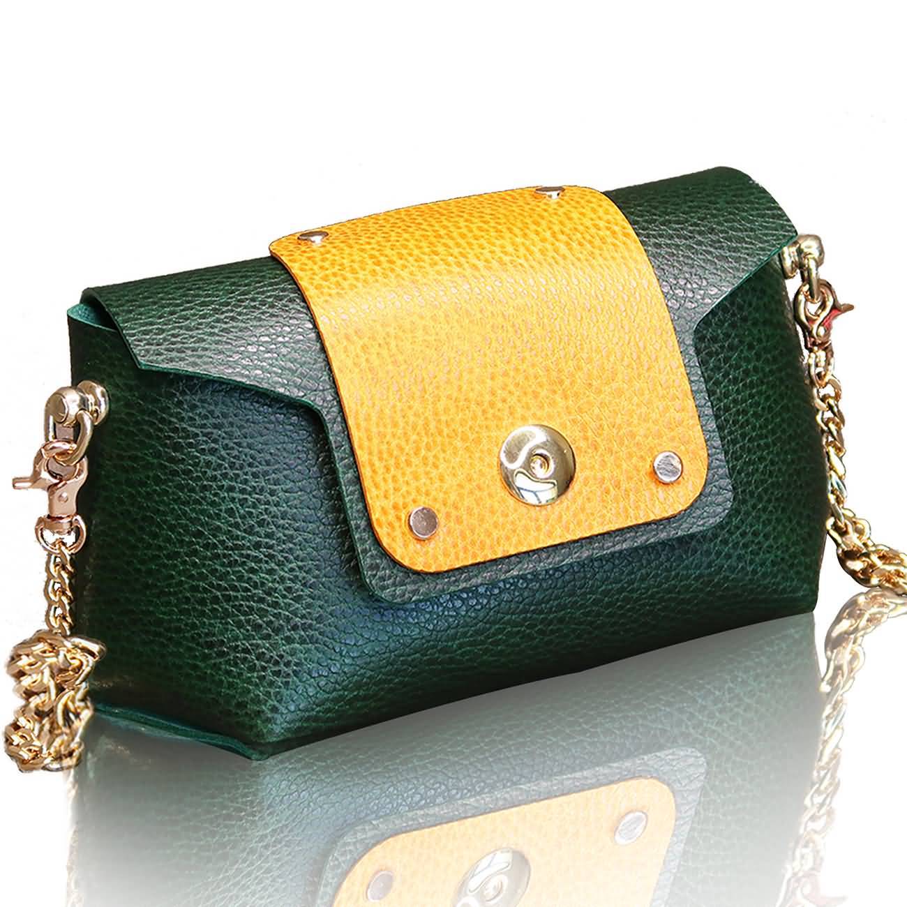 RAIKOU Damen Handtasche aus pflanzlich gegerbtem Leder italienische Lederwaren  Abendtasche Echt-Leder Schultertasche Umhängetasche schönes Vintage Design Vegetable-tanned leather cross-body bag