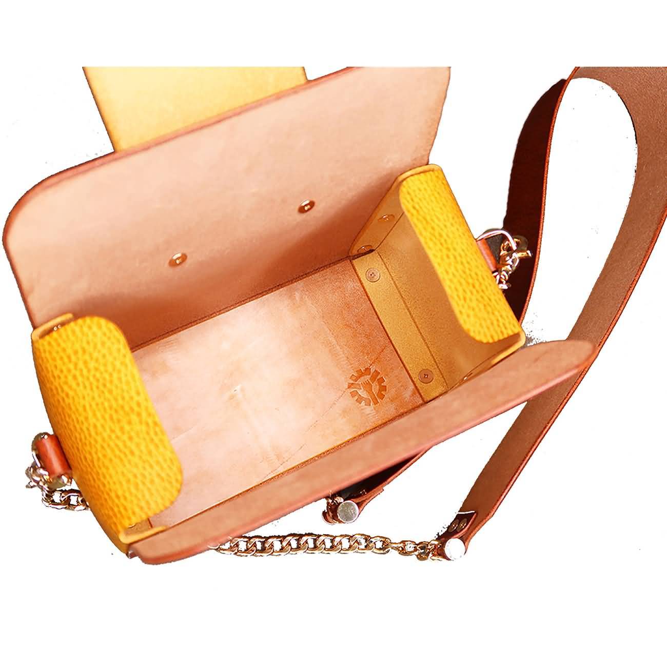 RAIKOU Damen Handtasche aus pflanzlich gegerbtem Leder italienische Lederwaren  Abendtasche Echt-Leder Schultertasche Umhängetasche schönes Vintage Design Vegetable-tanned leather box bag
