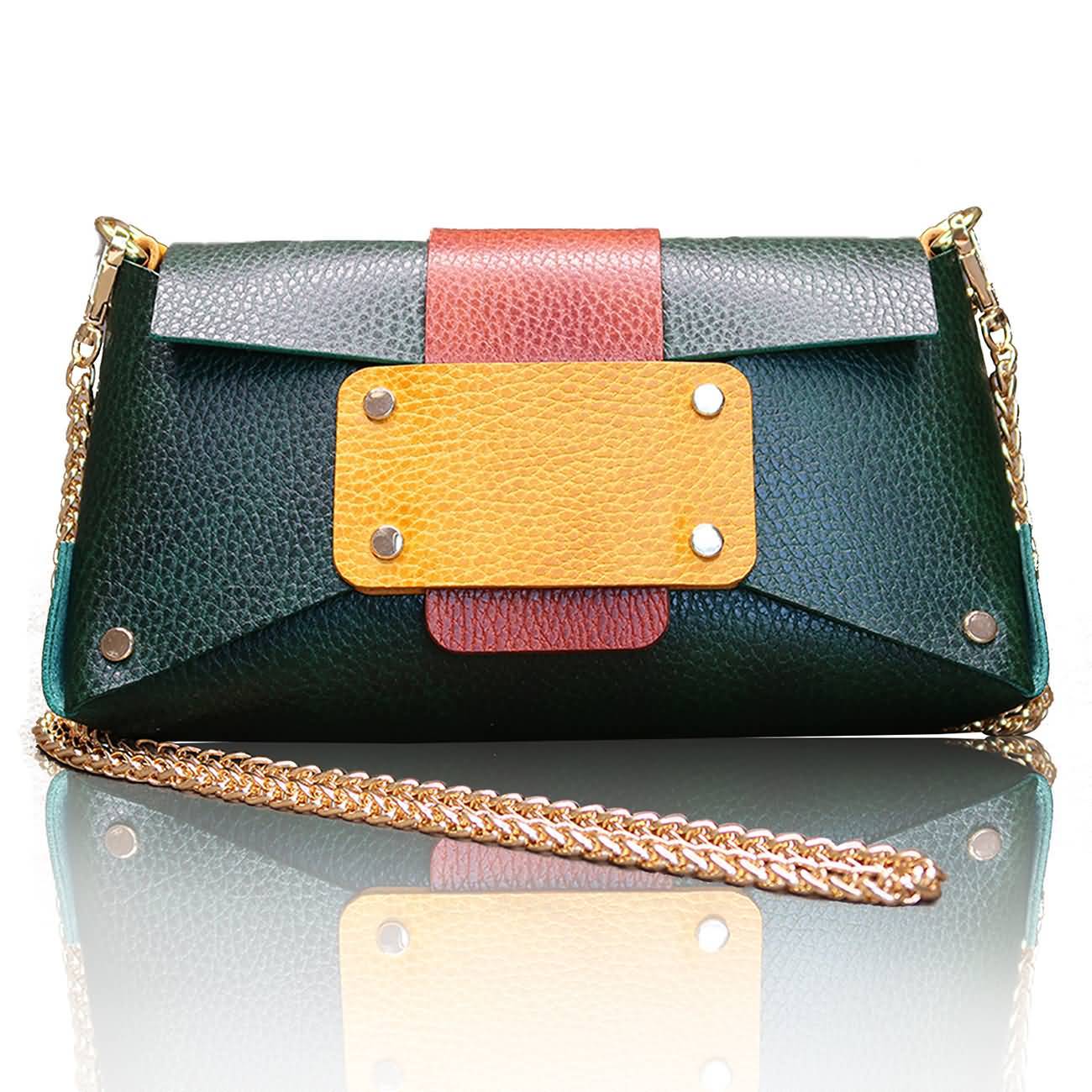 RAIKOU Damen Handtasche aus pflanzlich gegerbtem Leder italienische Lederwaren  Abendtasche Echt-Leder Schultertasche Umhängetasche schönes Vintage Design Vegetable-tanned leather cross-body bag