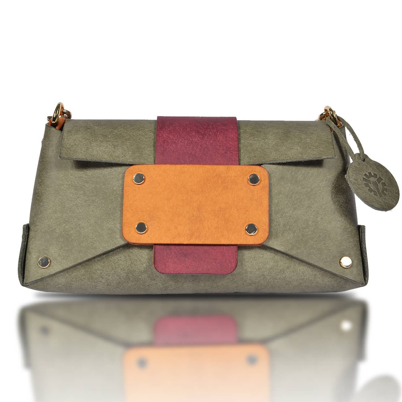 RAIKOU Damen Handtasche aus pflanzlich gegerbtem Leder italienische Lederwaren  Abendtasche Echt-Leder Schultertasche Umhängetasche schönes Vintage Design Vegetable-tanned leather cross-body bag