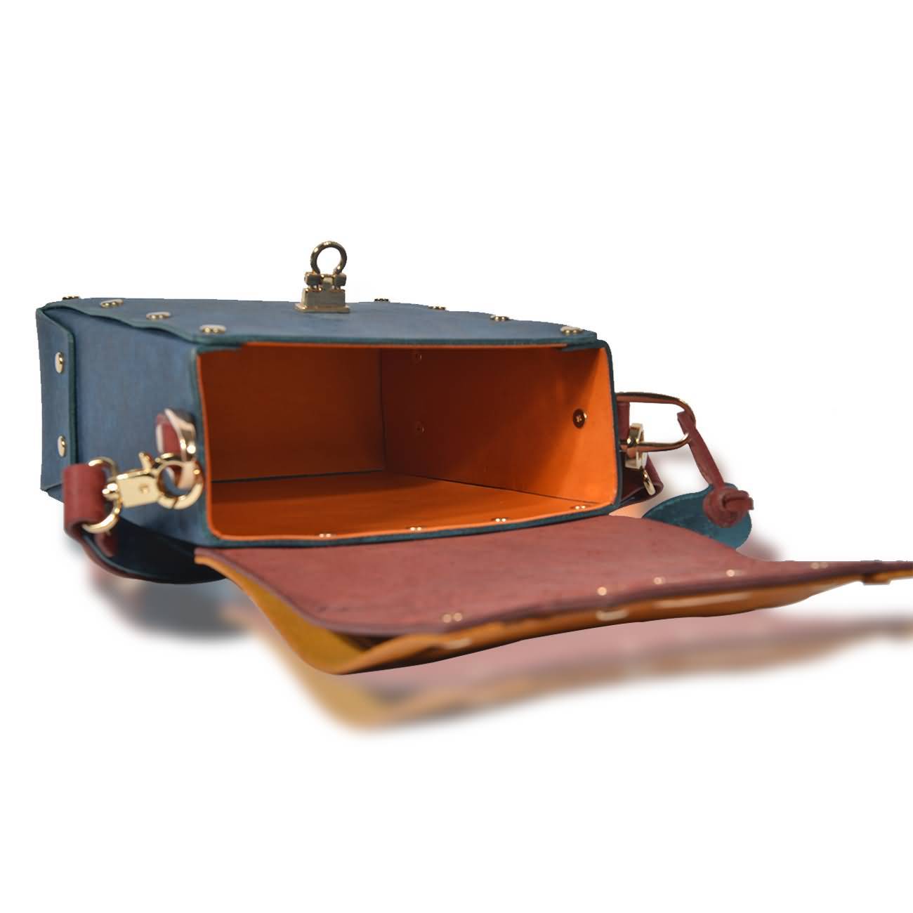 RAIKOU Damen Handtasche aus pflanzlich gegerbtem Leder italienische Lederwaren  Abendtasche Echt-Leder Schultertasche Umhängetasche schönes Vintage Design Vegetable-tanned leatherhandbag