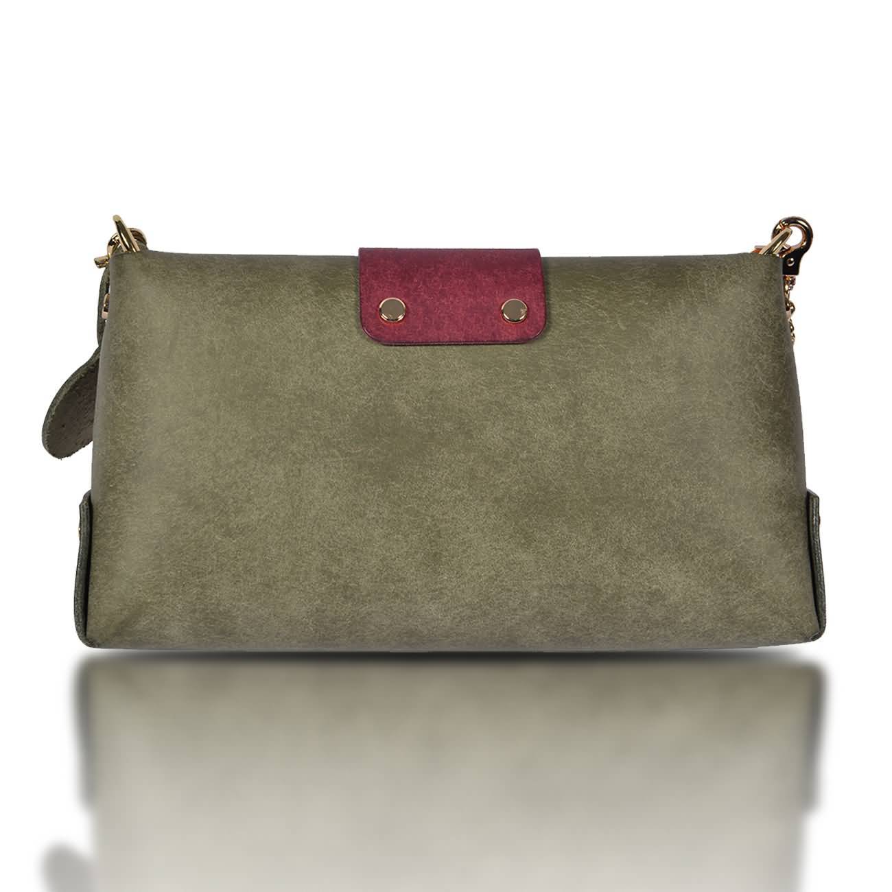 RAIKOU Damen Handtasche aus pflanzlich gegerbtem Leder italienische Lederwaren  Abendtasche Echt-Leder Schultertasche Umhängetasche schönes Vintage Design Vegetable-tanned leather cross-body bag
