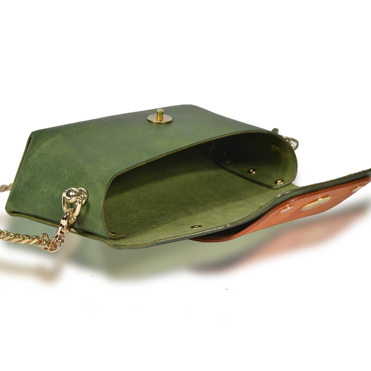RAIKOU Damen Handtasche aus pflanzlich gegerbtem Leder italienische Lederwaren  Abendtasche Echt-Leder Schultertasche Umhängetasche schönes Vintage Design Vegetable-tanned leather cross-body bag