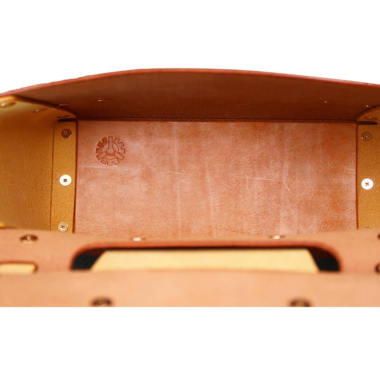 RAIKOU Damen Handtasche aus pflanzlich gegerbtem Leder italienische Lederwaren  Abendtasche Echt-Leder Schultertasche Umhängetasche schönes Vintage Design Vegetable-tanned leather handbag with wood handle