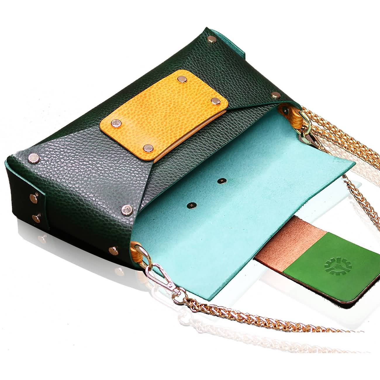 RAIKOU Damen Handtasche aus pflanzlich gegerbtem Leder italienische Lederwaren  Abendtasche Echt-Leder Schultertasche Umhängetasche schönes Vintage Design Vegetable-tanned leather cross-body bag