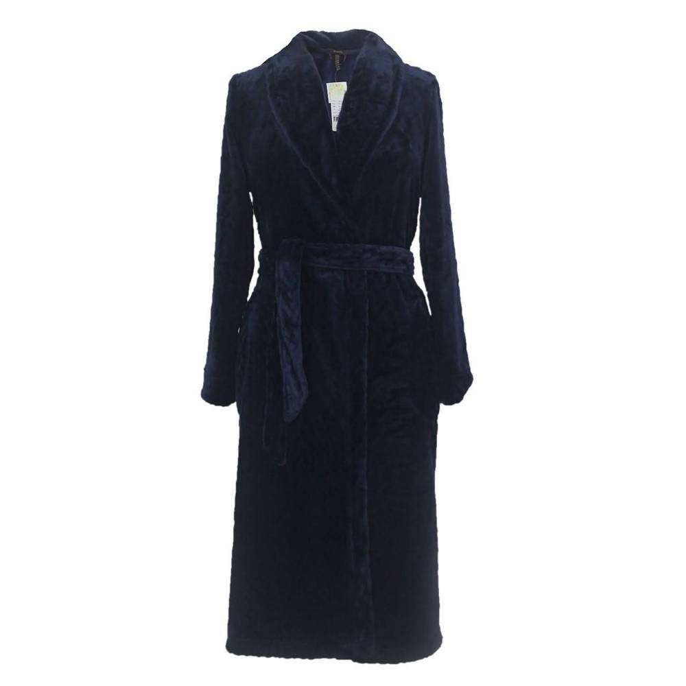 RAIKOU Damen Bademantel Morgenmantel Saunamantel weiches und super flauschiges Coral-Fleece Flausch RelaxKuschelfrottee Microfaser