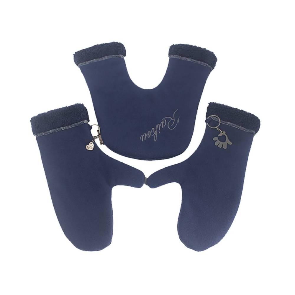 Raikou Warme Partnerhandschuhe Paar-Schlüsselanhänger  Für Verliebte Paare Winter Handschuhe zum Händchenhalten, one size