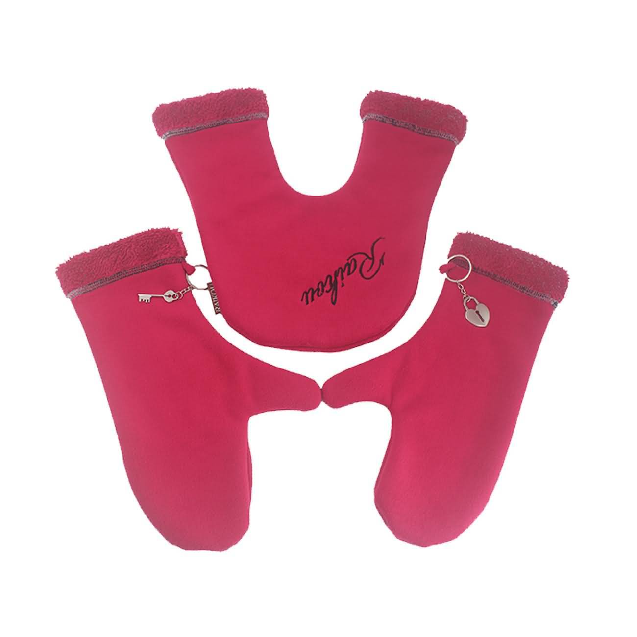 Raikou Warme Partnerhandschuhe Paar-Schlüsselanhänger  Für Verliebte Paare Winter Handschuhe zum Händchenhalten, one size
