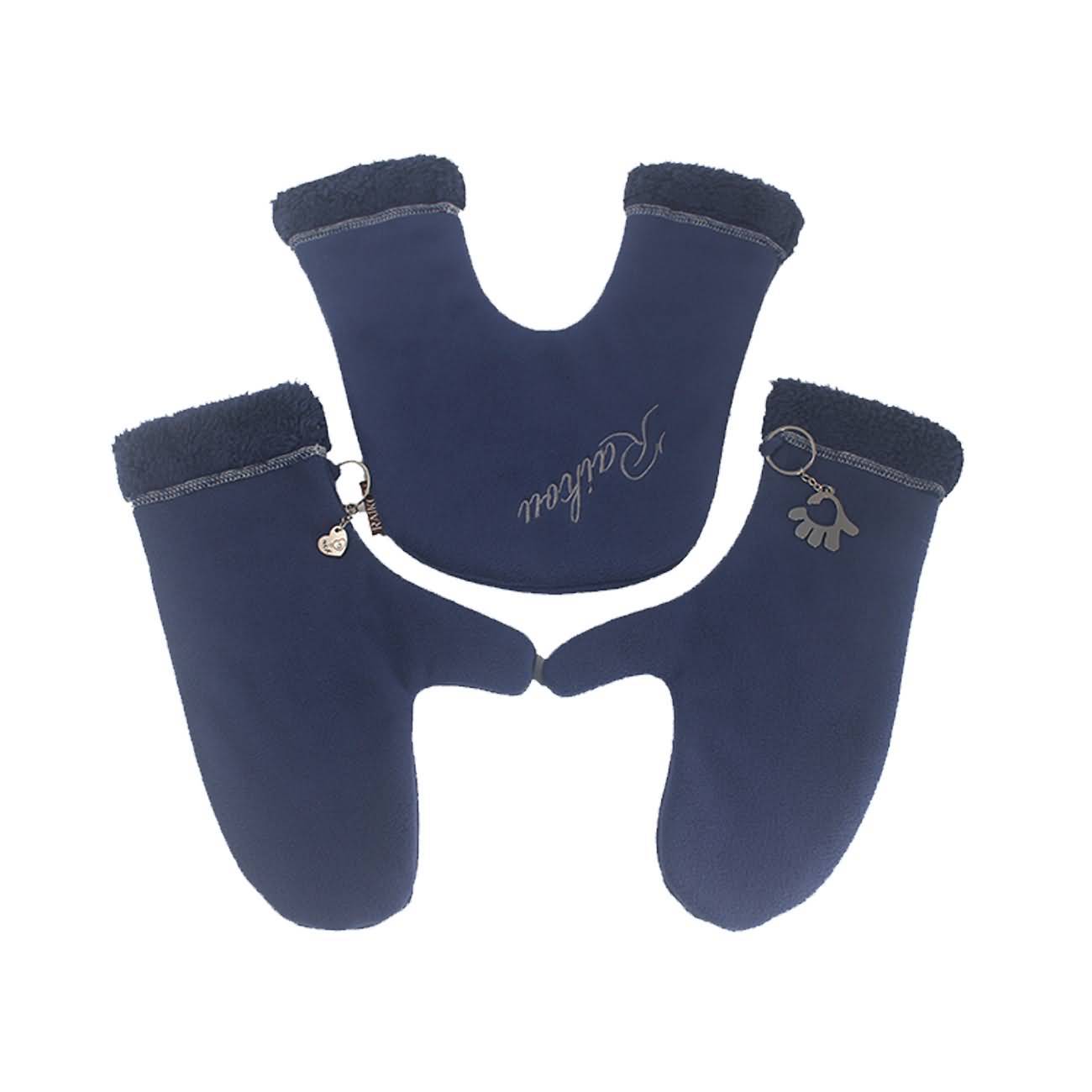 Raikou Warme Partnerhandschuhe Paar-Schlüsselanhänger  Für Verliebte Paare Winter Handschuhe zum Händchenhalten, one size
