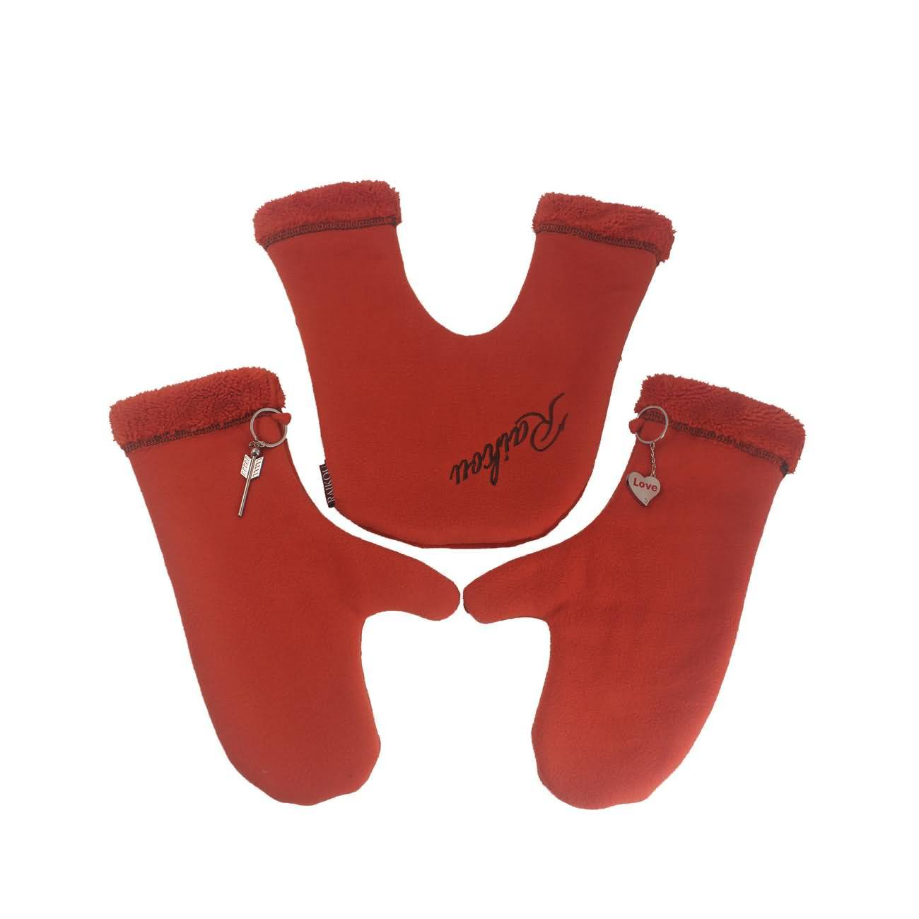 Raikou Warme Partnerhandschuhe Paar-Schlüsselanhänger  Für Verliebte Paare Winter Handschuhe zum Händchenhalten, one size