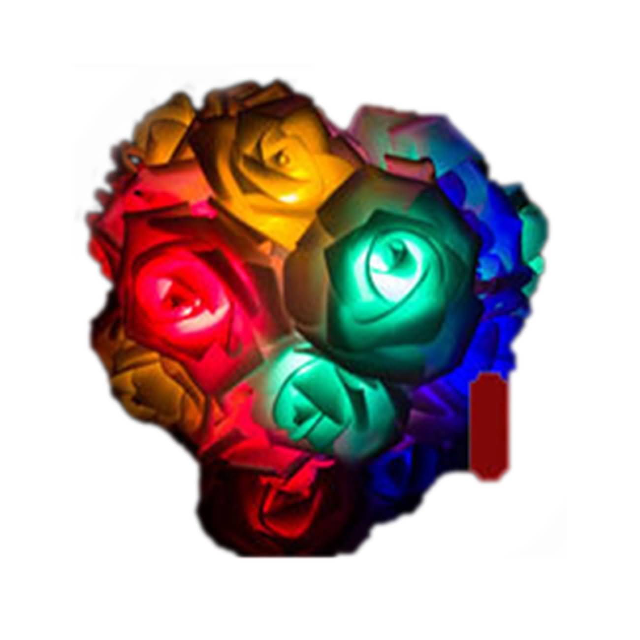 Raikou LED Rosen Blumen Warmweiß Lichterketten Beleuchtung Schlafzimmer Feiertagsbeleuchtung  Hochzeitsraum kleine dekorative Lichter