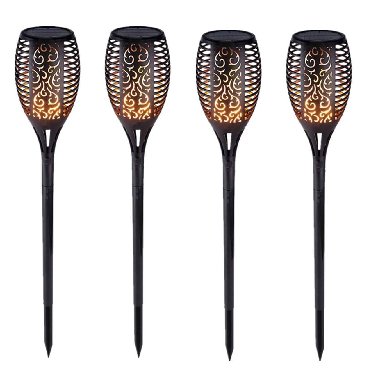 RAIKOU Solar-LED-Gartenlaterne, wasserdicht, Garten, Rasen, Spot-Lampe Deko Gartenweg- Leuchten