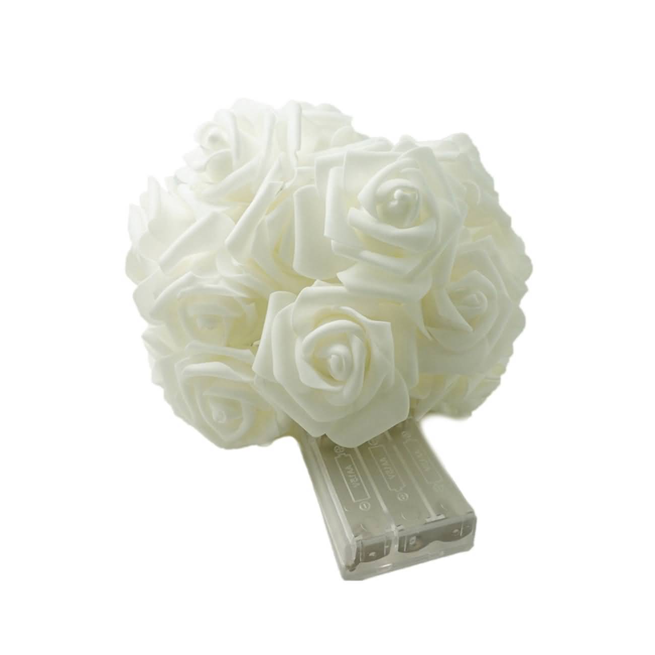 Raikou LED Rosen Blumen Warmweiß Lichterketten Beleuchtung Schlafzimmer Feiertagsbeleuchtung  Hochzeitsraum kleine dekorative Lichter