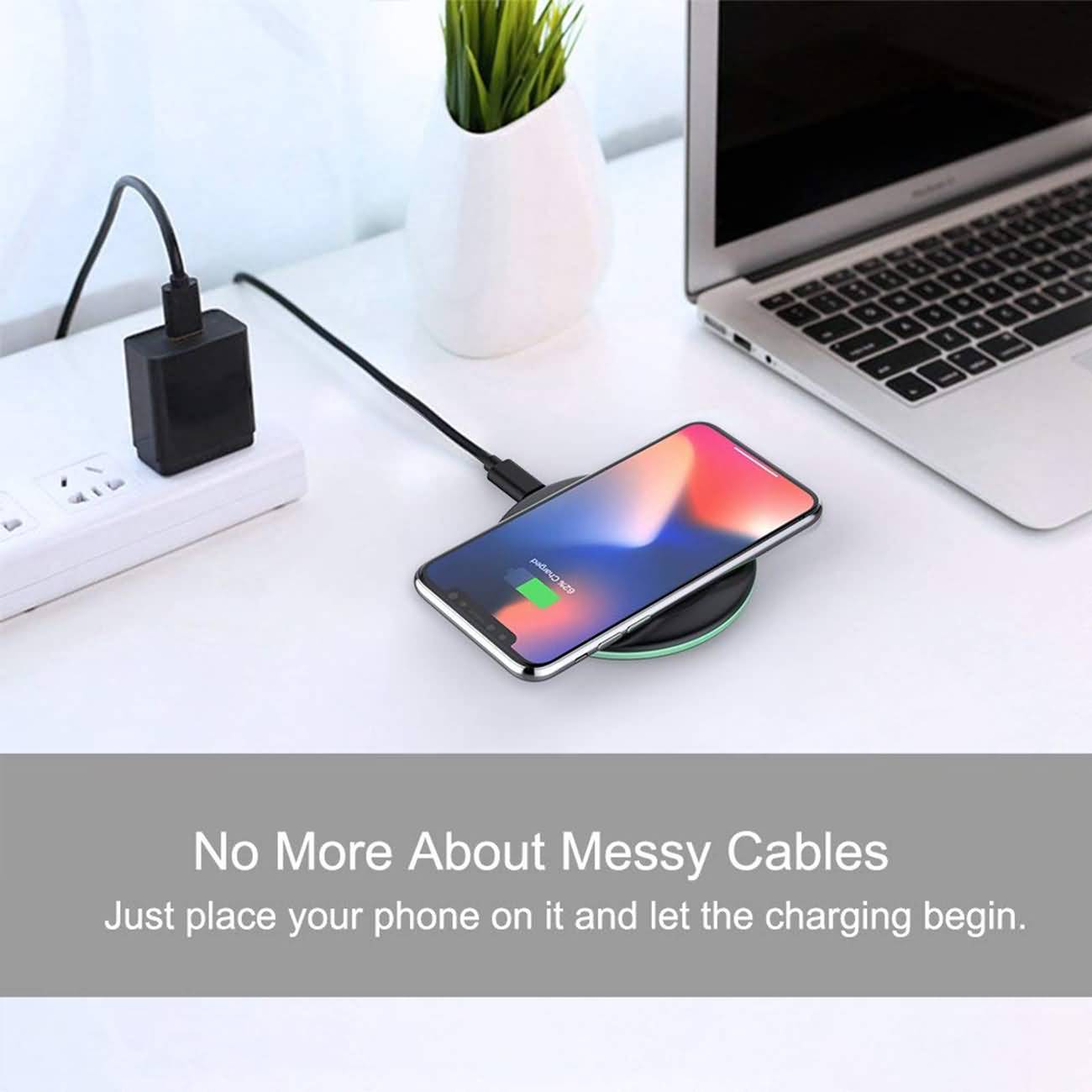 Maity Kabellose Ladestation Wireless Charger Handy Ladegerät kabellos Induktive Aufladestation für Handys