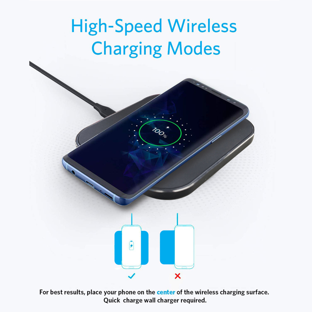 Kabellose Ladestation Wireless Charger Handy Ladegerät kabellos Induktive Aufladestation für Handys