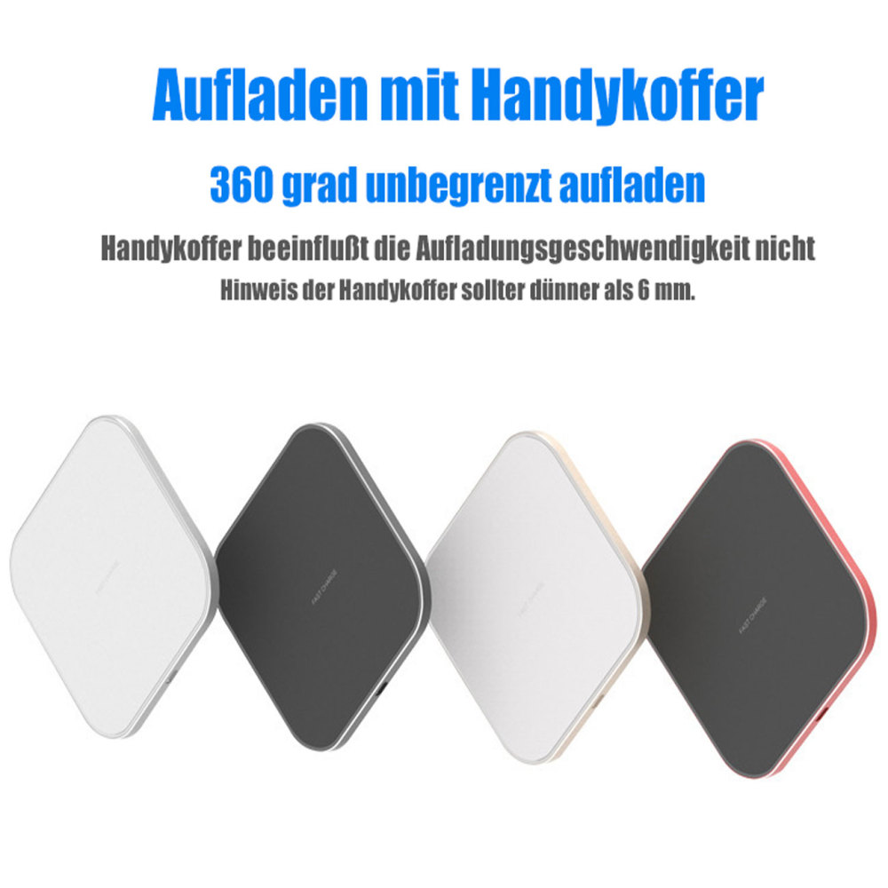 Kabellose Ladestation Wireless Charger Handy Ladegerät kabellos Induktive Aufladestation für Handys