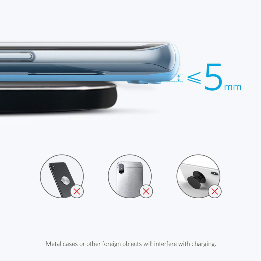 Kabellose Ladestation Wireless Charger Handy Ladegerät kabellos Induktive Aufladestation für Handys