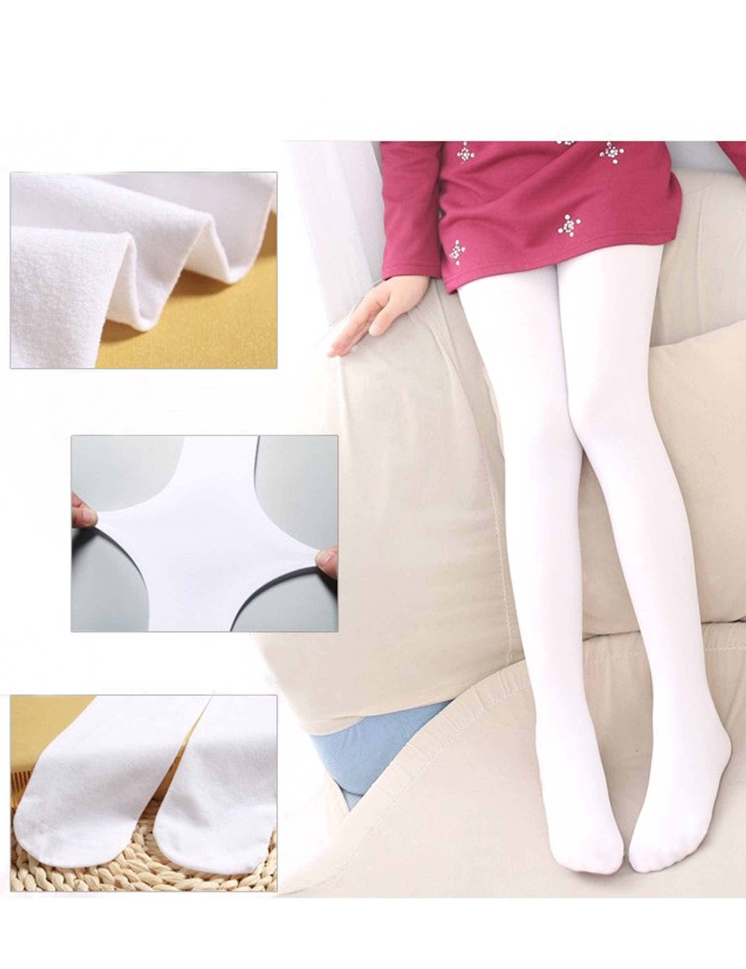 Tanzstrumpfhose, Ballettstrumpfhose, Kinder Strumpfhose(2 Stück)