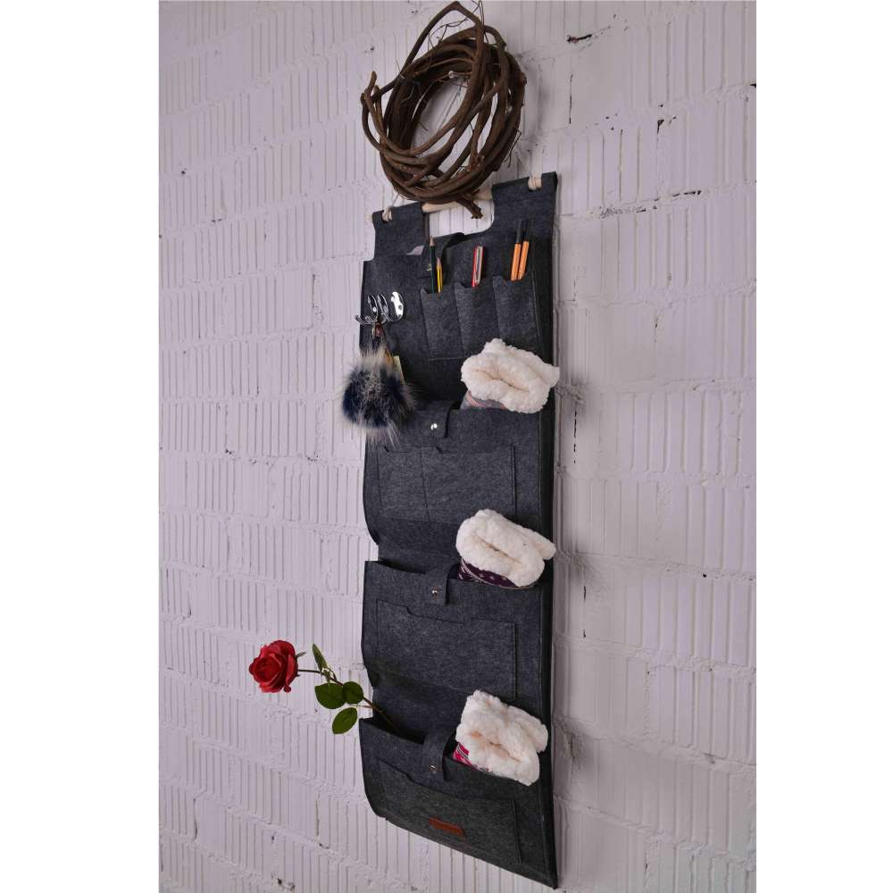 Hängeorganzier für Tür und Wand, Home-Organizer zum Aufhängen, Wandtasche, Untensilientasche, Hängende Aufbewahrungstasche für Garderobe, Bad, Küche Multifunktionstaschen + 3 Schlüsselanhänger