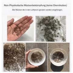 Maity Mückenlampe, elektrisch UV-LED Insektenlampe, USB Ladung, Ungiftig, geeignet für Innen und Außeneinsatz, Mückenfalle durch Licht und Ventilation, Super leise (M/S-A19103,Weiß)