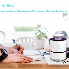 Maity Mückenlampe, elektrisch UV-LED Insektenlampe, USB Ladung, Ungiftig, geeignet für Innen und Außeneinsatz, Mückenfalle durch Licht und Ventilation, Super leise (M/S-A19103,Weiß)