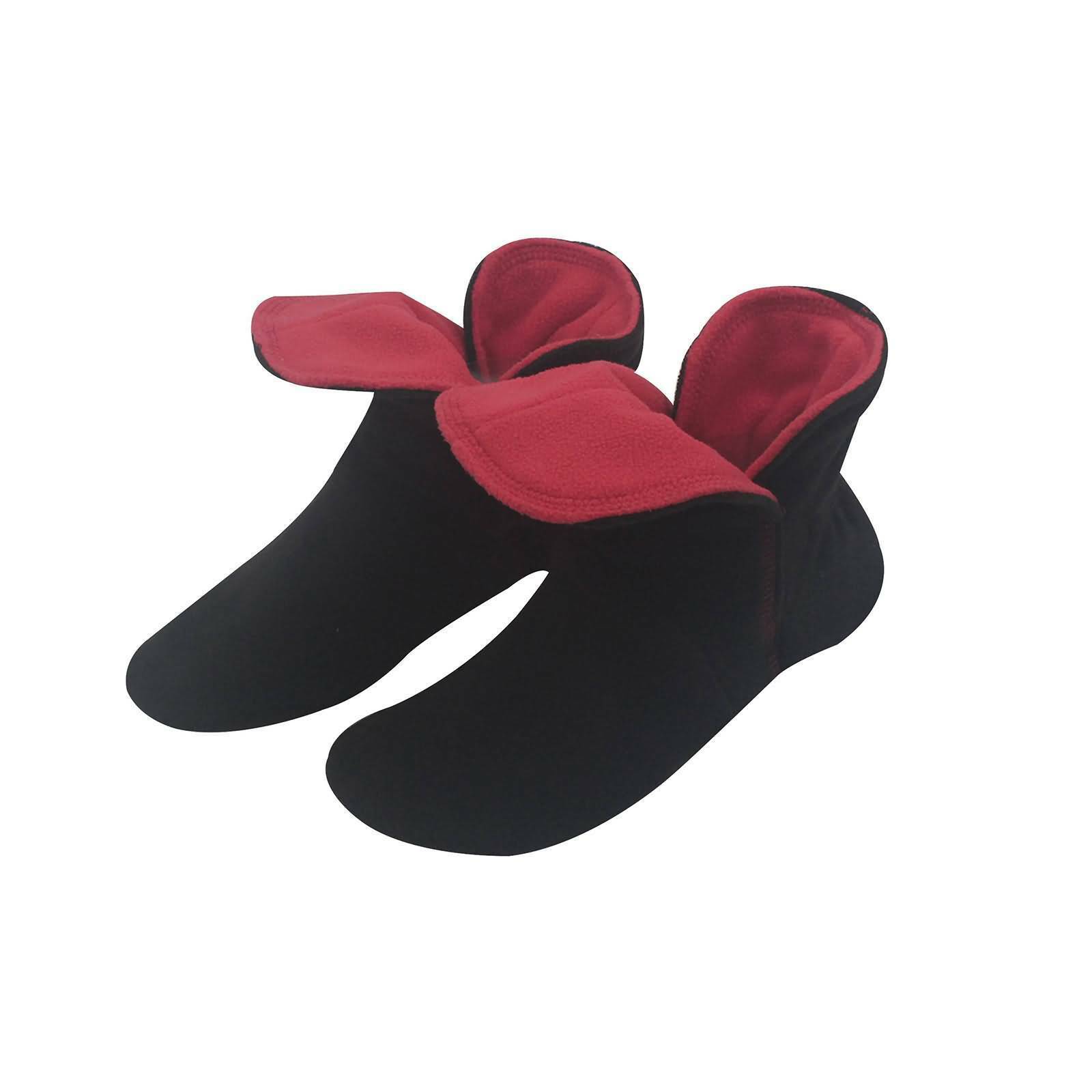 RAIKOU Klassische Hausschuhe für Damen, Herren aus Micro Fleece mit ABS und Rutschfester Sohle, Super Flauschige Hüttenschuche  in schönen kontrastreichen Farben