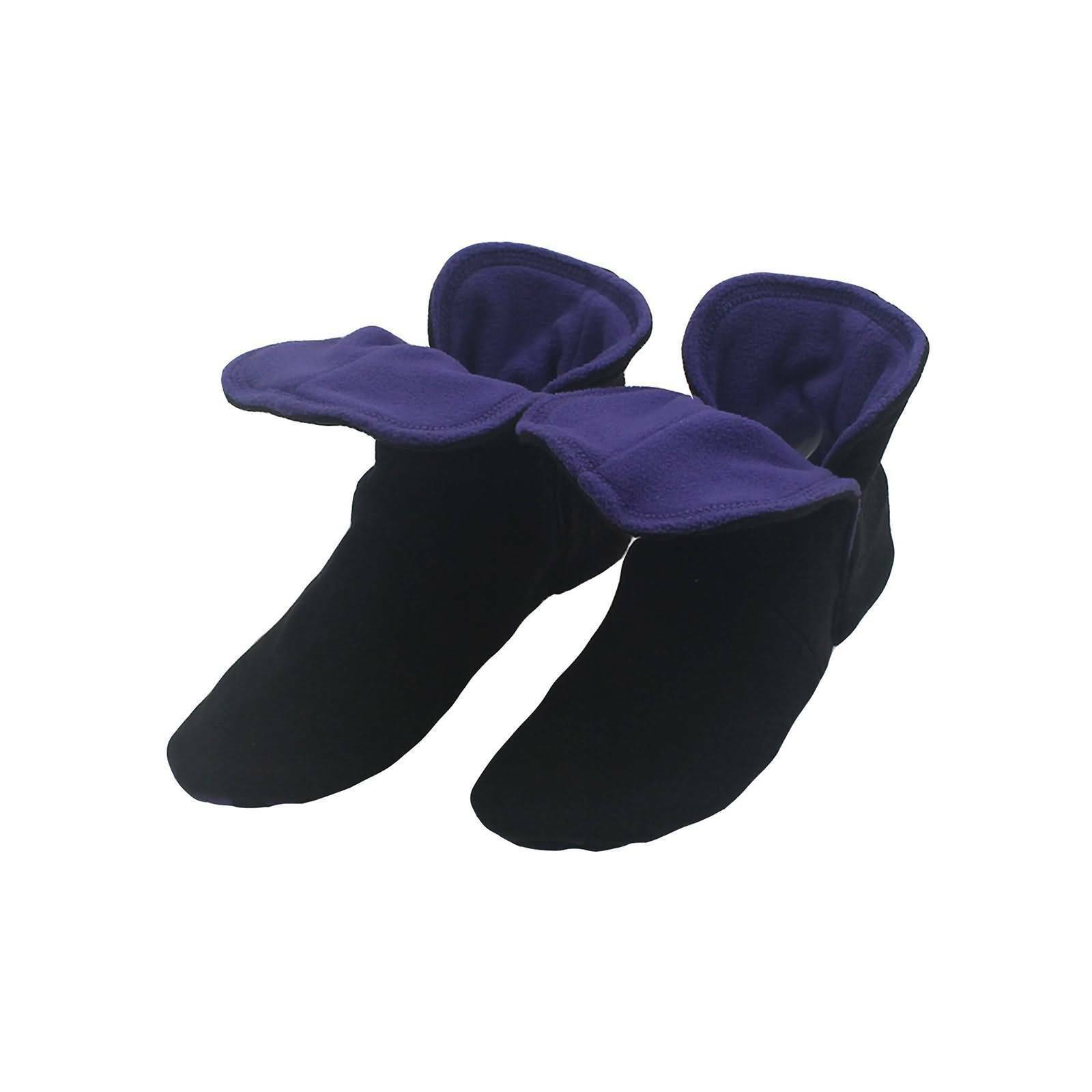 RAIKOU Klassische Hausschuhe für Damen, Herren aus Micro Fleece mit ABS und Rutschfester Sohle, Super Flauschige Hüttenschuche  in schönen kontrastreichen Farben