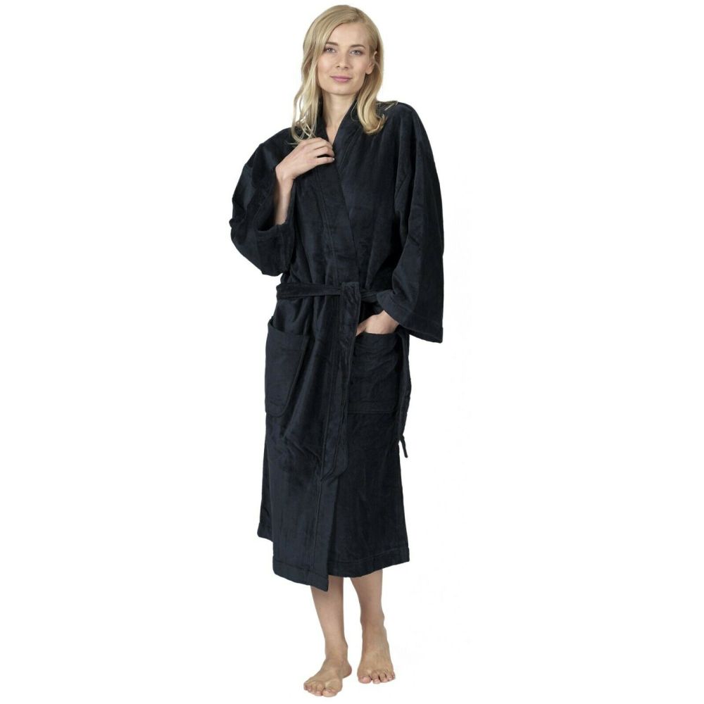 DESEN Bademantel Herren 100% Baumwolle Morgenmantel aus Baumwollfrottee mit Gürtel - Saunamantel, Weich, Saugfähig und Bequem Hausmantel