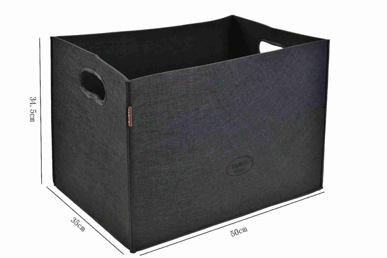 RAIKOU Aufbewahrungskorb langlebiger faltbarer Regalkorb Filz Box Filztasche CD