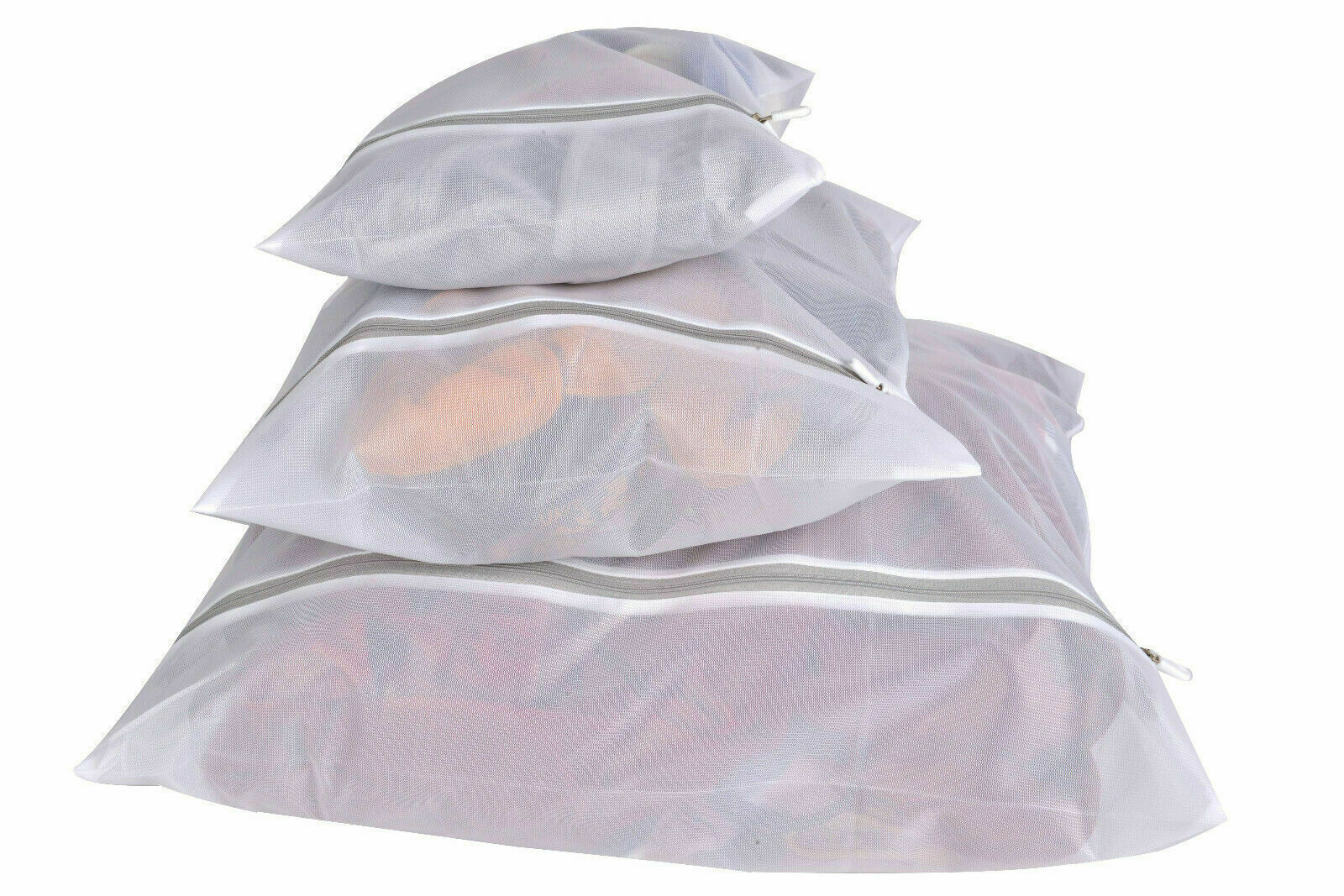 RAIKOU Wäschesäcke Wäschenetze, feinmaschige Wäschenetz, BH Wäschenetz Schuhwaschbeutel mit Reißverschluss für Waschmaschine und Trockner, Aufbewahrung und Reise(feinmaschig und mit Kordelzug)