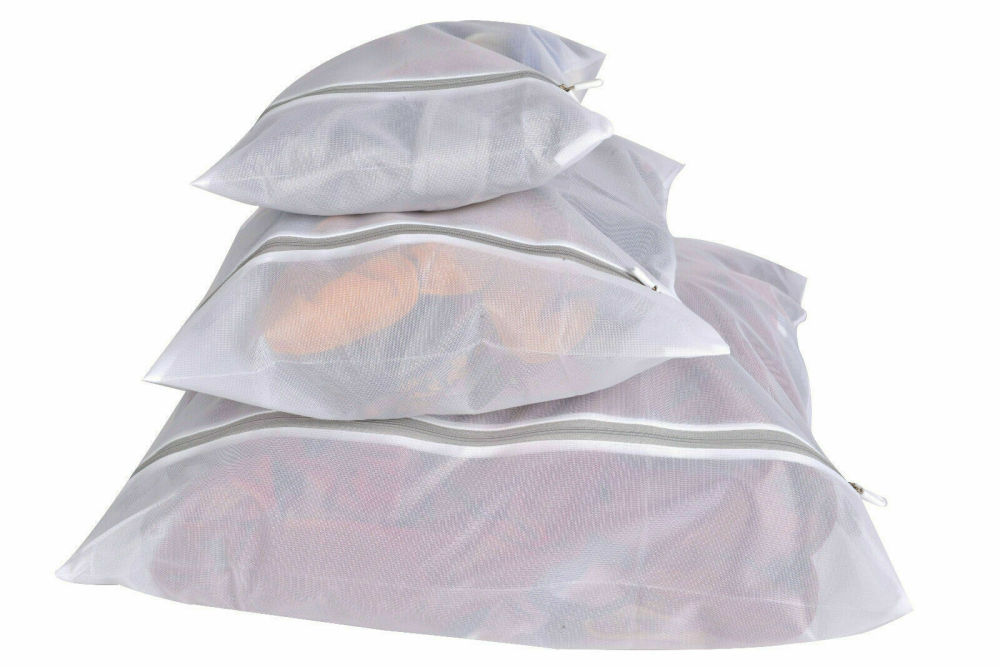 RAIKOU Wäschesäcke Wäschenetze, feinmaschige Wäschenetz, BH Wäschenetz Schuhwaschbeutel mit Reißverschluss für Waschmaschine und Trockner, Aufbewahrung und Reise(feinmaschig und mit Kordelzug)