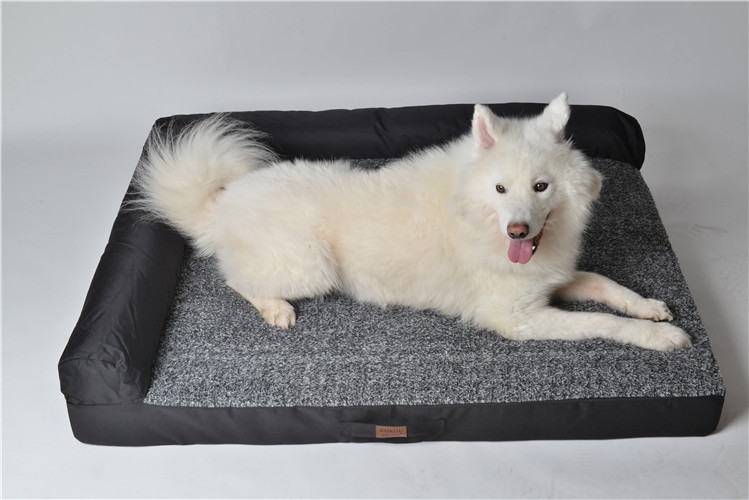 RAIKOU Weiches Hundebett mit entnehmbarem Polster, gepolstertes waschbares Haustierbett Hundekissen Hundesofa Hundekorb