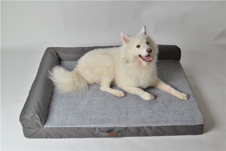 RAIKOU Weiches Hundebett mit entnehmbarem Polster, gepolstertes waschbares Haustierbett Hundekissen Hundesofa Hundekorb
