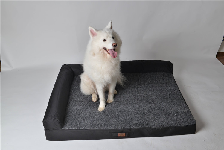 RAIKOU Weiches Hundebett mit entnehmbarem Polster, gepolstertes waschbares Haustierbett Hundekissen Hundesofa Hundekorb