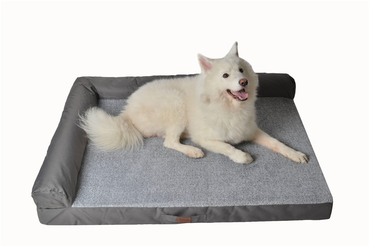 RAIKOU Weiches Hundebett mit entnehmbarem Polster, gepolstertes waschbares Haustierbett Hundekissen Hundesofa Hundekorb