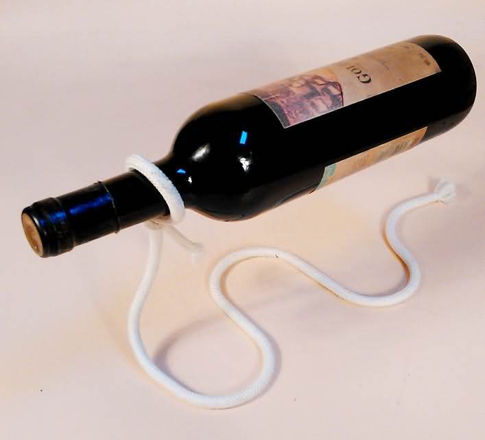 RAIKOU Magic Wein Seil Weinflaschenhalter Weinregal Rack Stand Holder