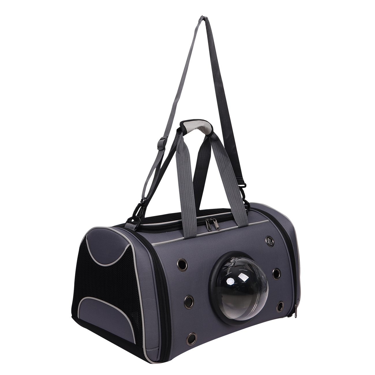 Haustiertasche Tragetasche Haustier transparente Raumkapsel-Tasche Hundekäfig atmungsaktive Umhängetransporttasche für Katzen und Hunde