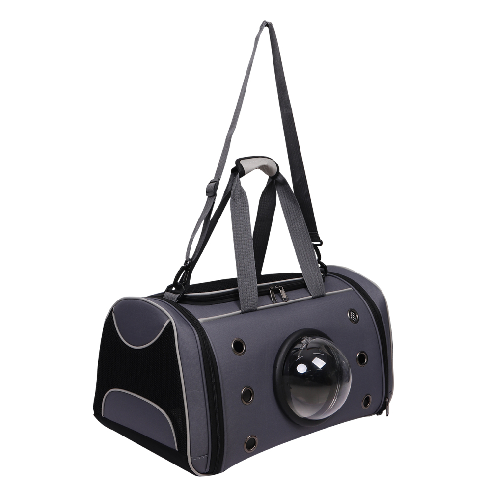 Haustiertasche Tragetasche Haustier transparente Raumkapsel-Tasche Hundekäfig atmungsaktive Umhängetransporttasche für Katzen und Hunde