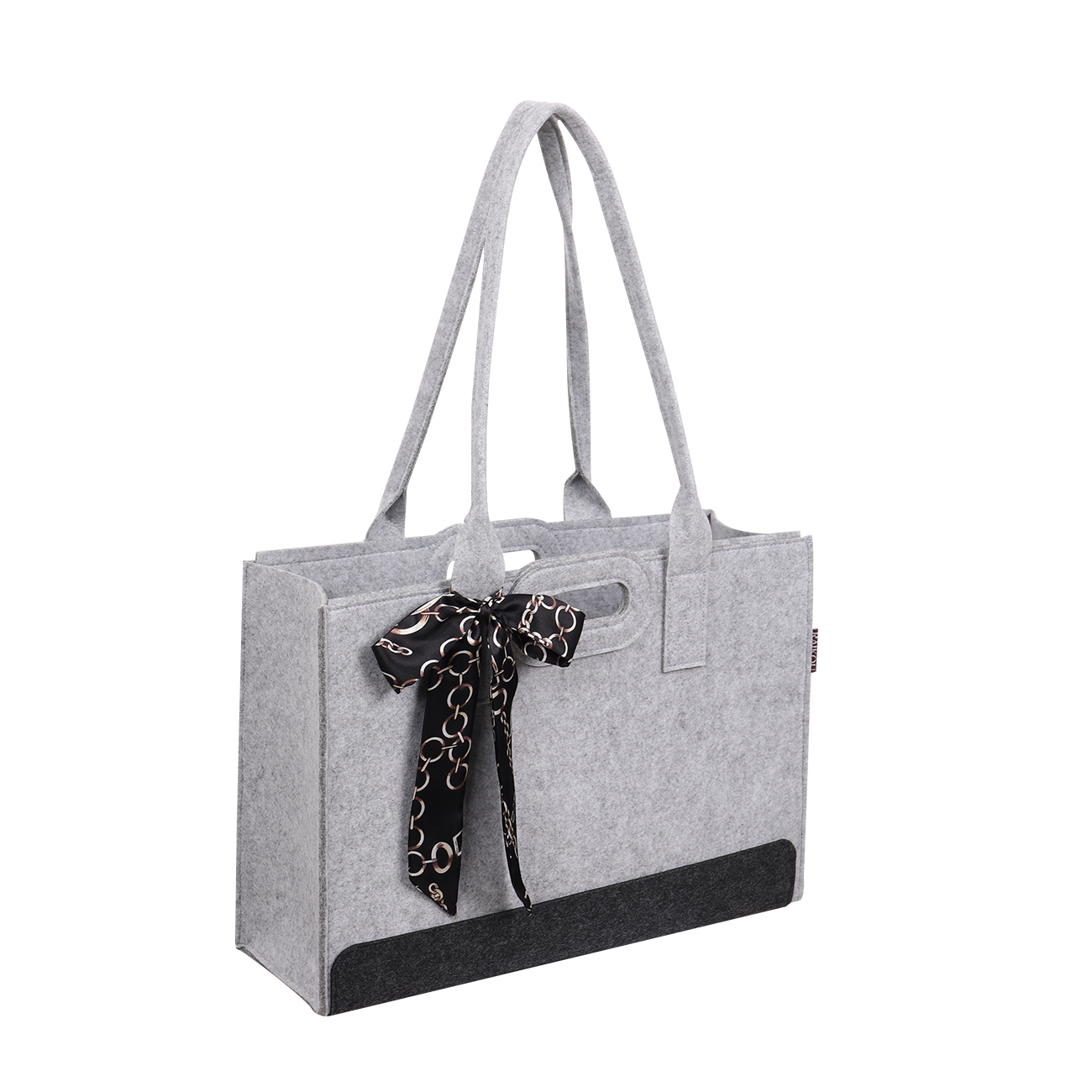 Die Neue RAIKOU KULT Filz-Tasche mit abnehmbarer Innentasche, Hochwertige Einkaufstasche, Strandtasche，Badetasche, Henkeltasche，Zeitungskorb, Filzkorb, Einkaufskorb, Kaminholztasche, auch für Garten Picknick Strand oder zur Spielzeug Aufbewahrung